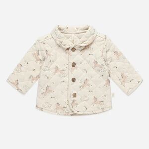 5/$30 Quincy Mae Unicorn Quilted Jacket